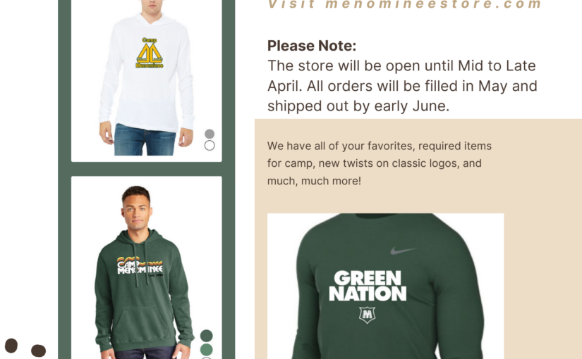 2024 Camp Store Is Open Image